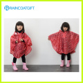 All Over Logo Printed Girl′s Polyester Rain Poncho Rpy-016